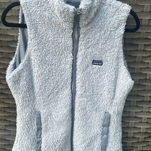 Patagonia Soft Gray Sherpa Vest size medium